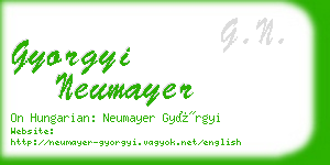 gyorgyi neumayer business card